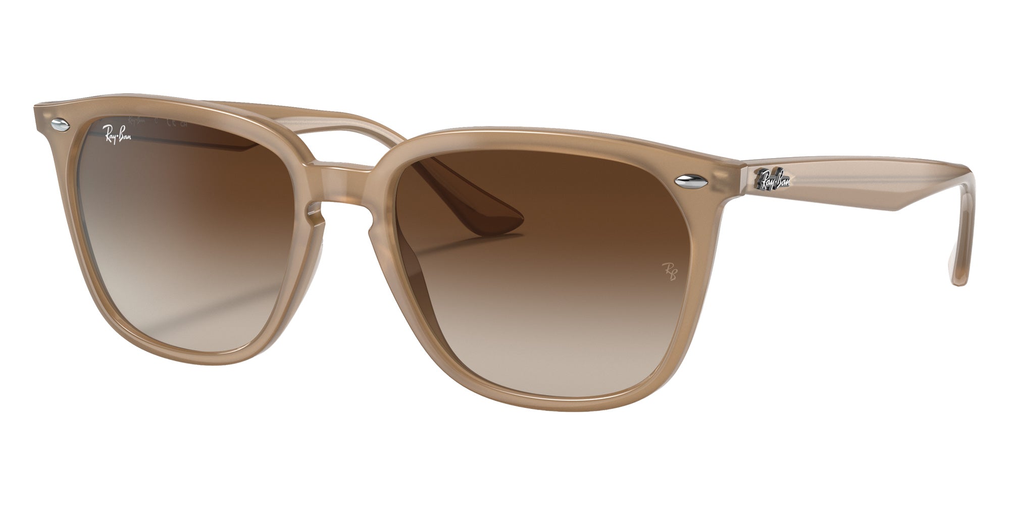 Ray-Ban® RB4362 RB4362 616613 55 Sunglasses - Light Brown