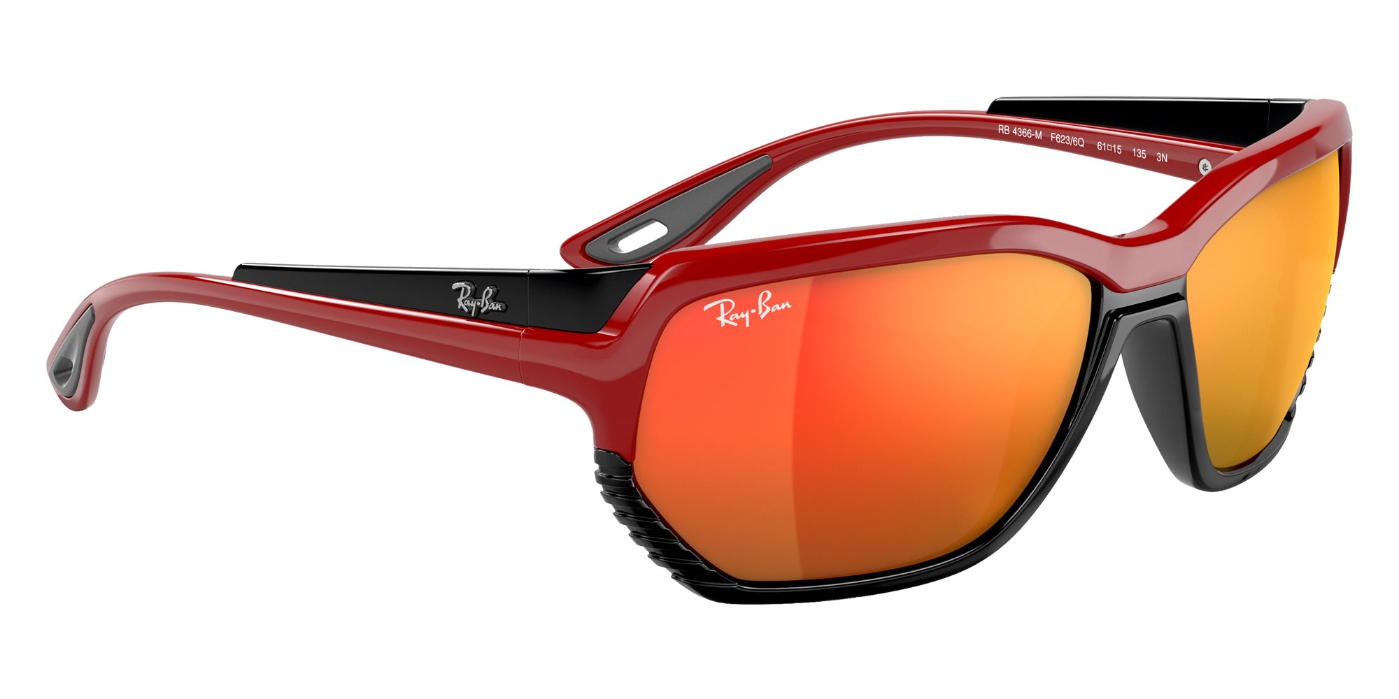 Ray-Ban® RB4366M RB4366M F6236Q 61 Sunglasses - Red