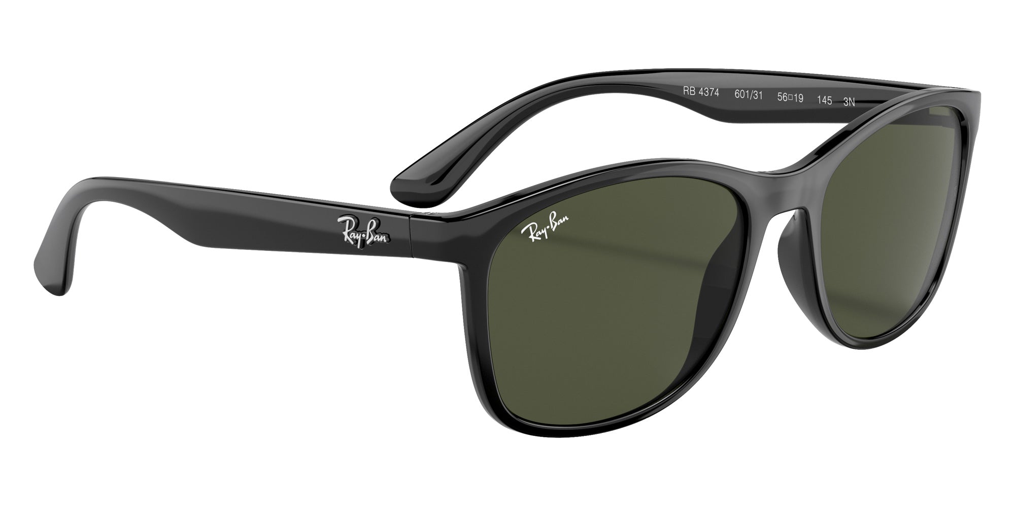 Ray-Ban® RB4374 RB4374 601/31 56 Sunglasses - Black