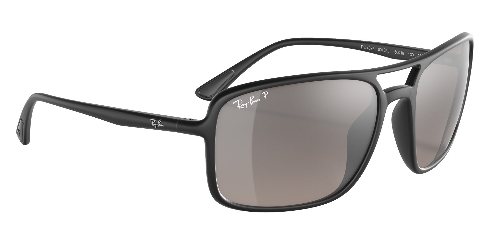 Ray-Ban® RB4375 RB4375 601S5J 60 Sunglasses - Black