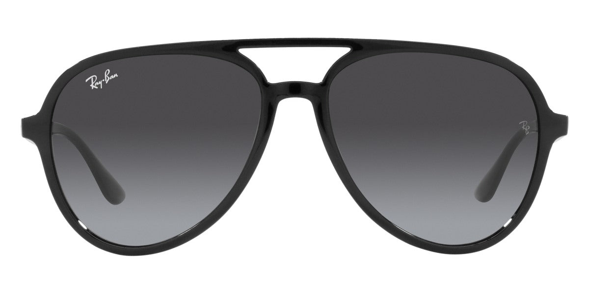 Ray-Ban® RB4376 RB4376 601/8G 57 - Black with Gray Gradient lenses Sunglasses
