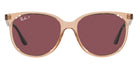Ray-Ban® RB4378 RB4378 66025Q 54 - Transparent Brown with Purple Polarized lenses Sunglasses