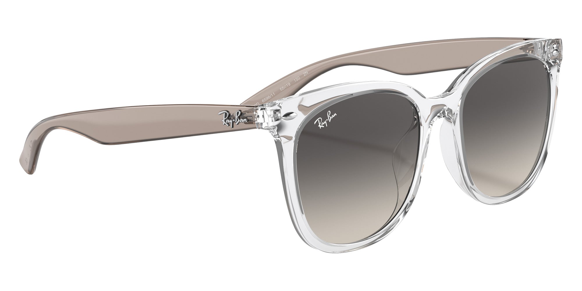 Ray-Ban® RB4379D RB4379D 659811 55 Sunglasses - Transparent Gray
