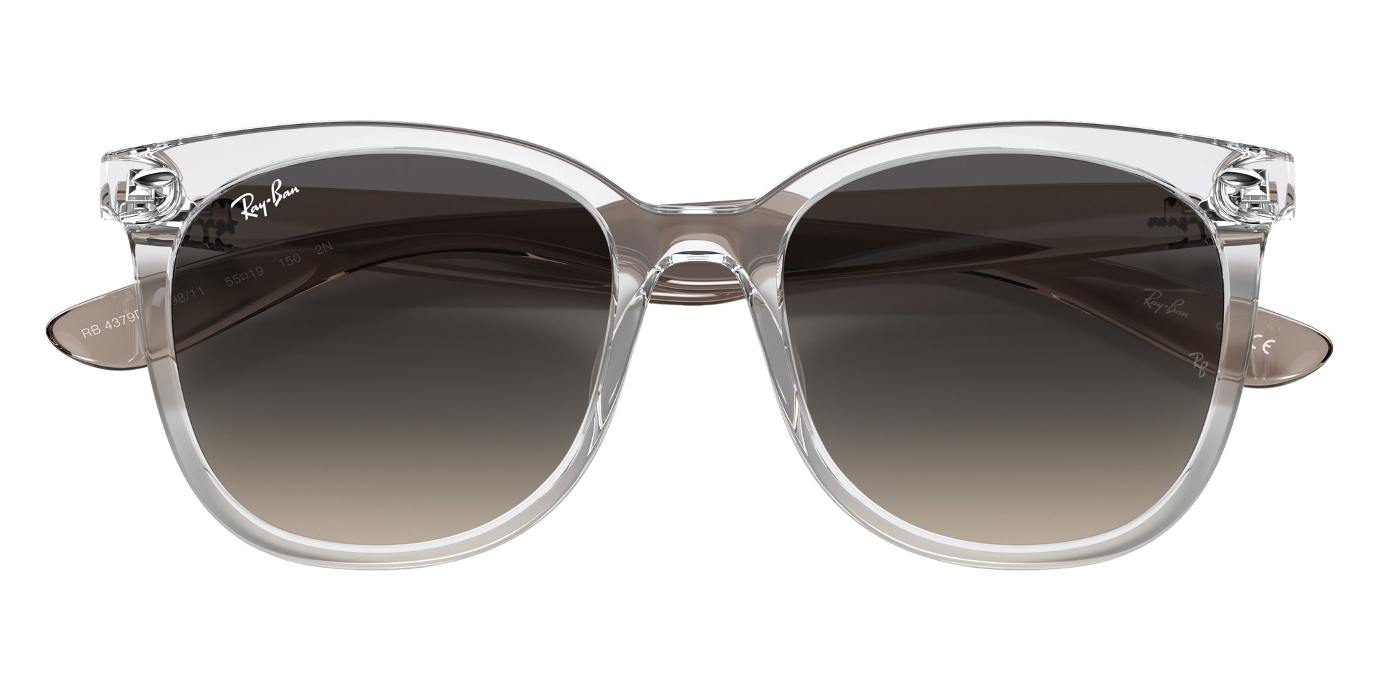 Ray-Ban® RB4379D RB4379D 659811 55 Sunglasses - Transparent Gray