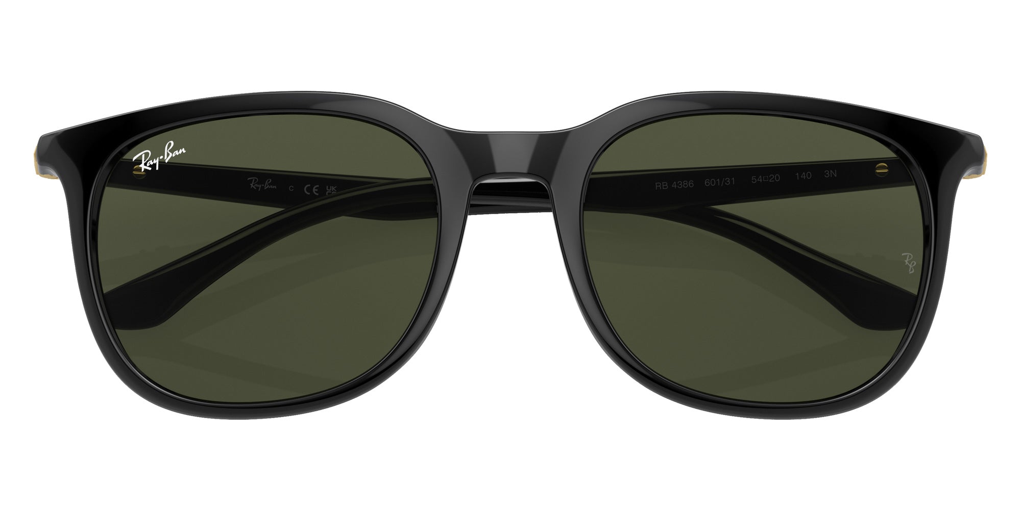 Ray-Ban® RB4386 RB4386 601/31 54 Sunglasses - Gold