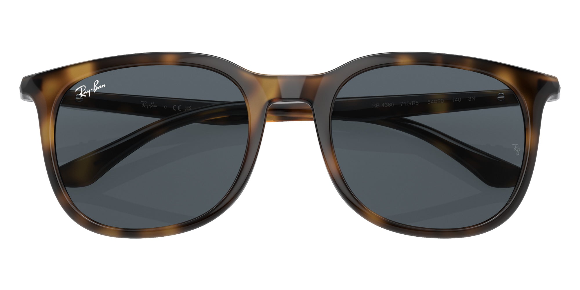 Ray-Ban® RB4386 RB4386 710/R5 54 Sunglasses - Gunmetal