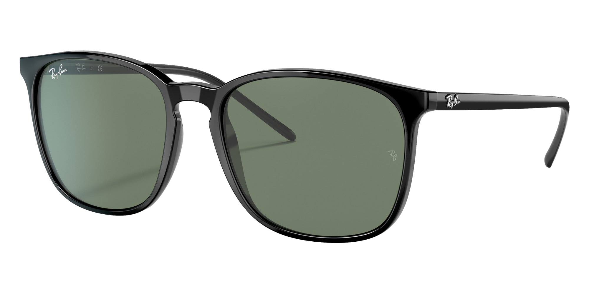 Ray-Ban® RB4387F RB4387F 901/71 55 Sunglasses - Black
