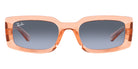 Ray-Ban® Kiliane RB4395 RB4395 66868F 54 - Transparent Orange with Blue/Gray lenses Sunglasses