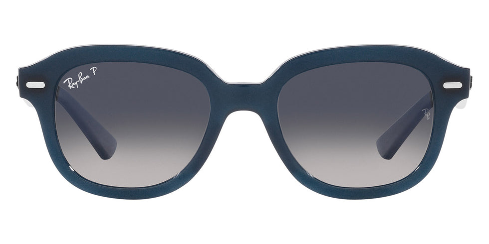 Ray-Ban® Erik RB4398 RB4398 667678 51 - Opal Dark Blue with Blue Polarized lenses Sunglasses