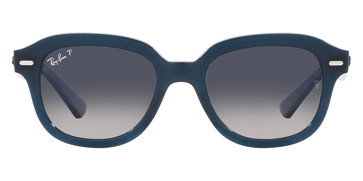 Ray-Ban® Erik RB4398F RB4398F 667678 53 - Opal Dark Blue with Blue Polarized lenses Sunglasses