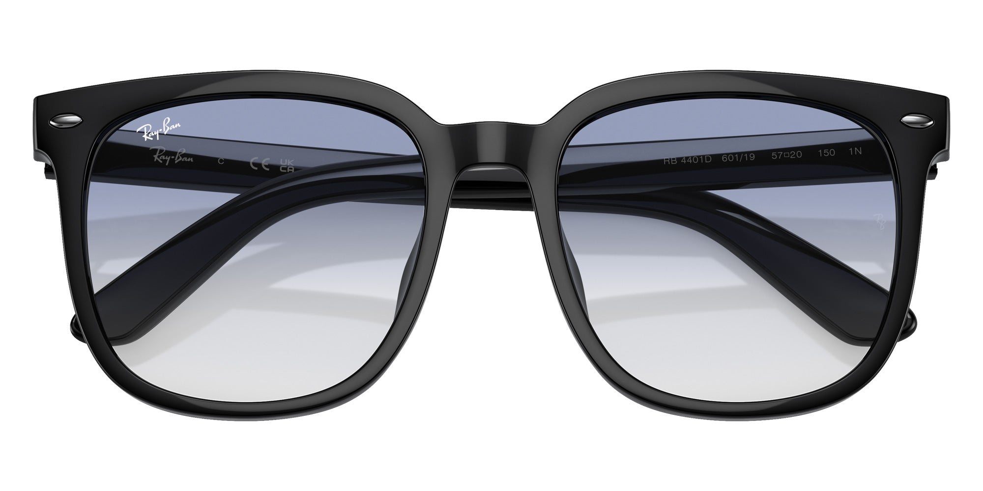 Ray-Ban® RB4401D RB4401D 601/19 57 Sunglasses - Black