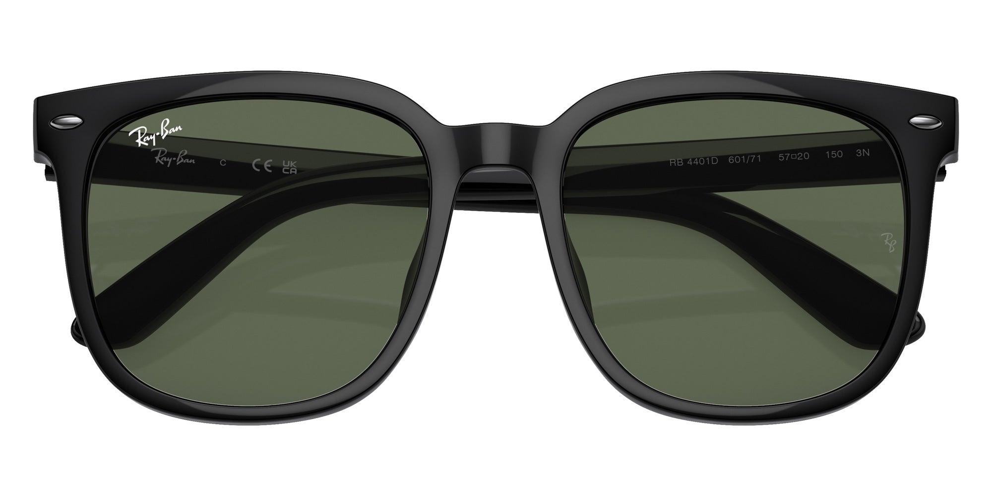 Ray-Ban® RB4401D RB4401D 601/71 55 Sunglasses - Black