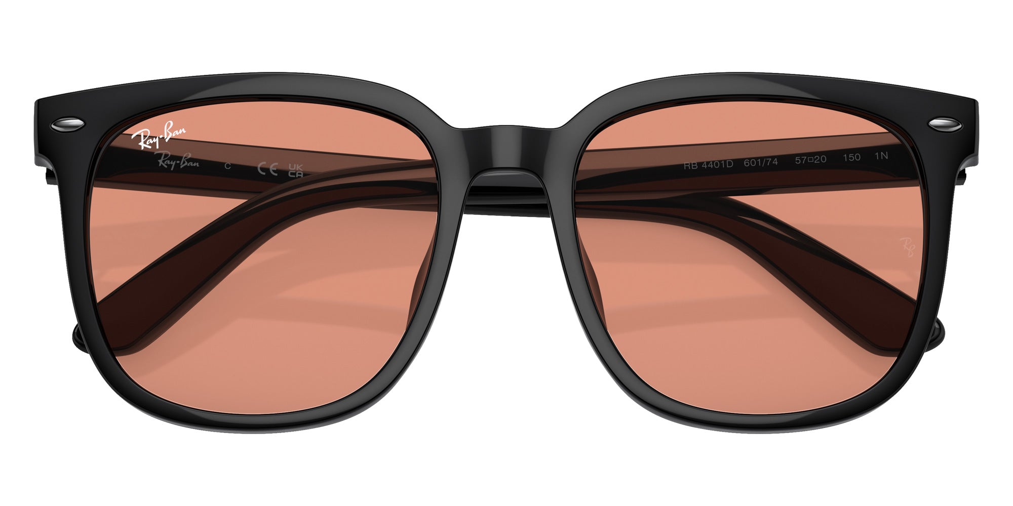 Ray-Ban® RB4401D RB4401D 601/74 57 Sunglasses - Black