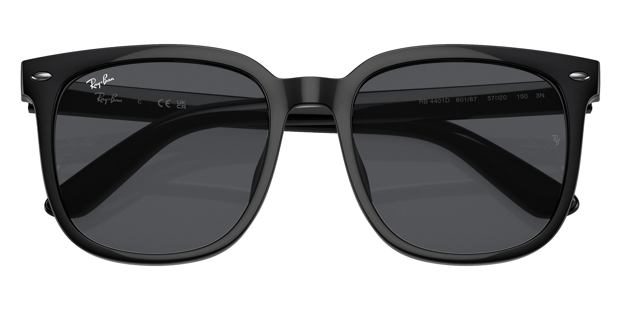 Ray-Ban® RB4401D RB4401D 601/87 55 Sunglasses - Black