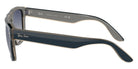 Ray-Ban® RB4407 RB4407 67304L 57 Sunglasses - Blue/Gray/Transparent Light Brown