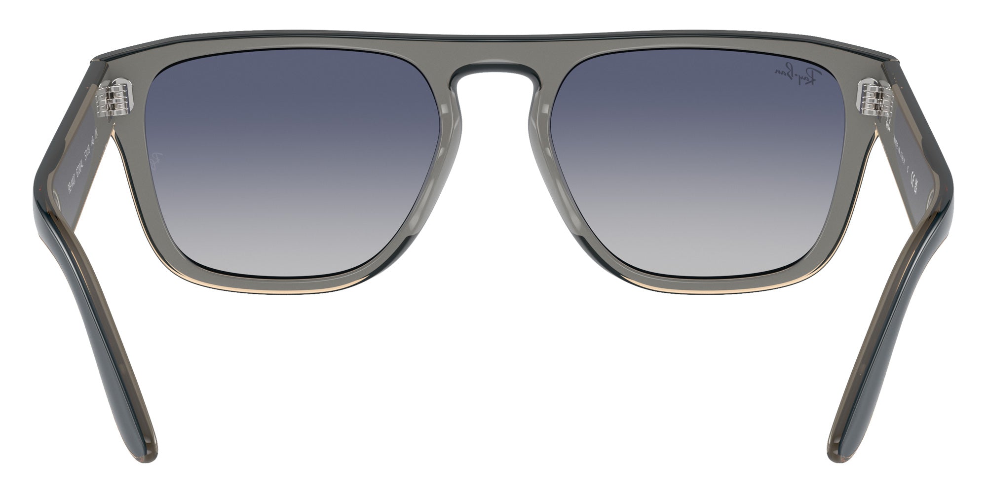 Ray-Ban® RB4407 RB4407 67304L 57 Sunglasses - Blue/Gray/Transparent Light Brown