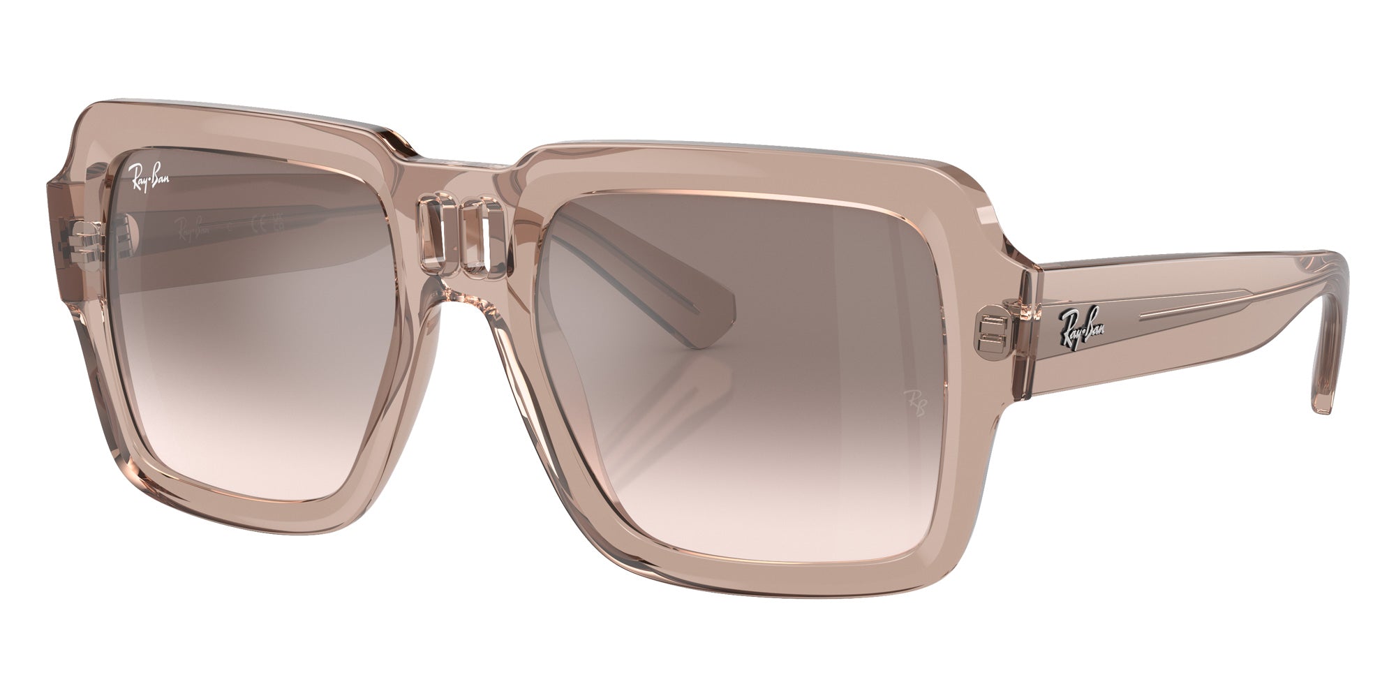 Ray-Ban® RB4408 RB4408 67278Z 54 Sunglasses - Transparent Light Brown