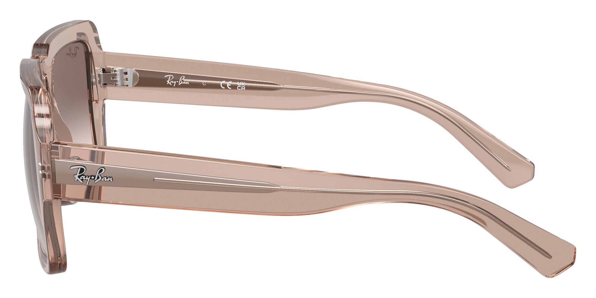 Ray-Ban® RB4408 RB4408 67278Z 54 Sunglasses - Transparent Light Brown