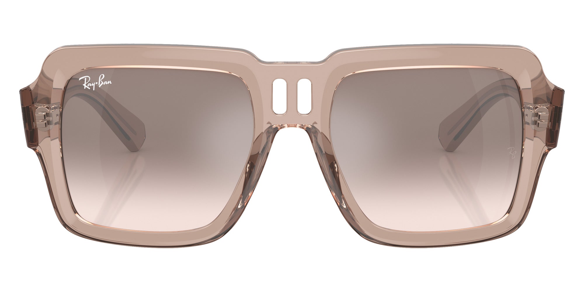 Ray-Ban® RB4408 RB4408 67278Z 54 Sunglasses - Transparent Light Brown