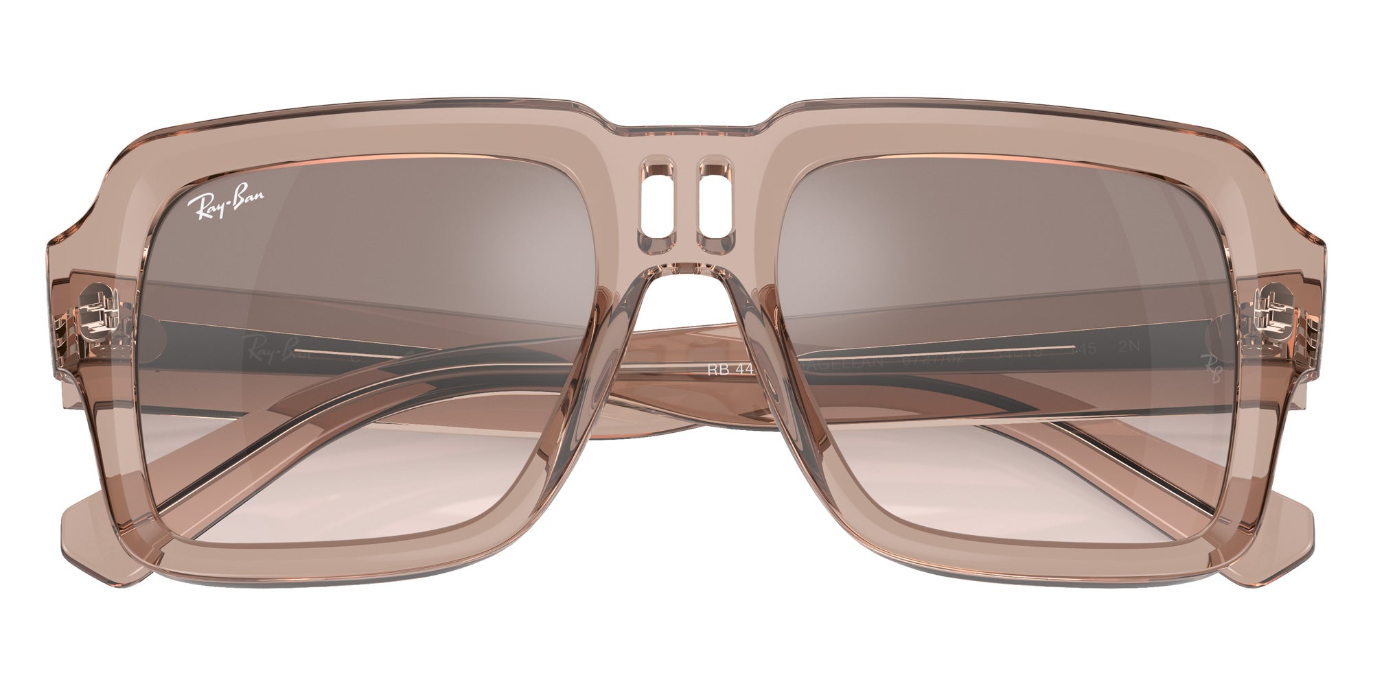 Ray-Ban® RB4408 RB4408 67278Z 54 Sunglasses - Transparent Light Brown