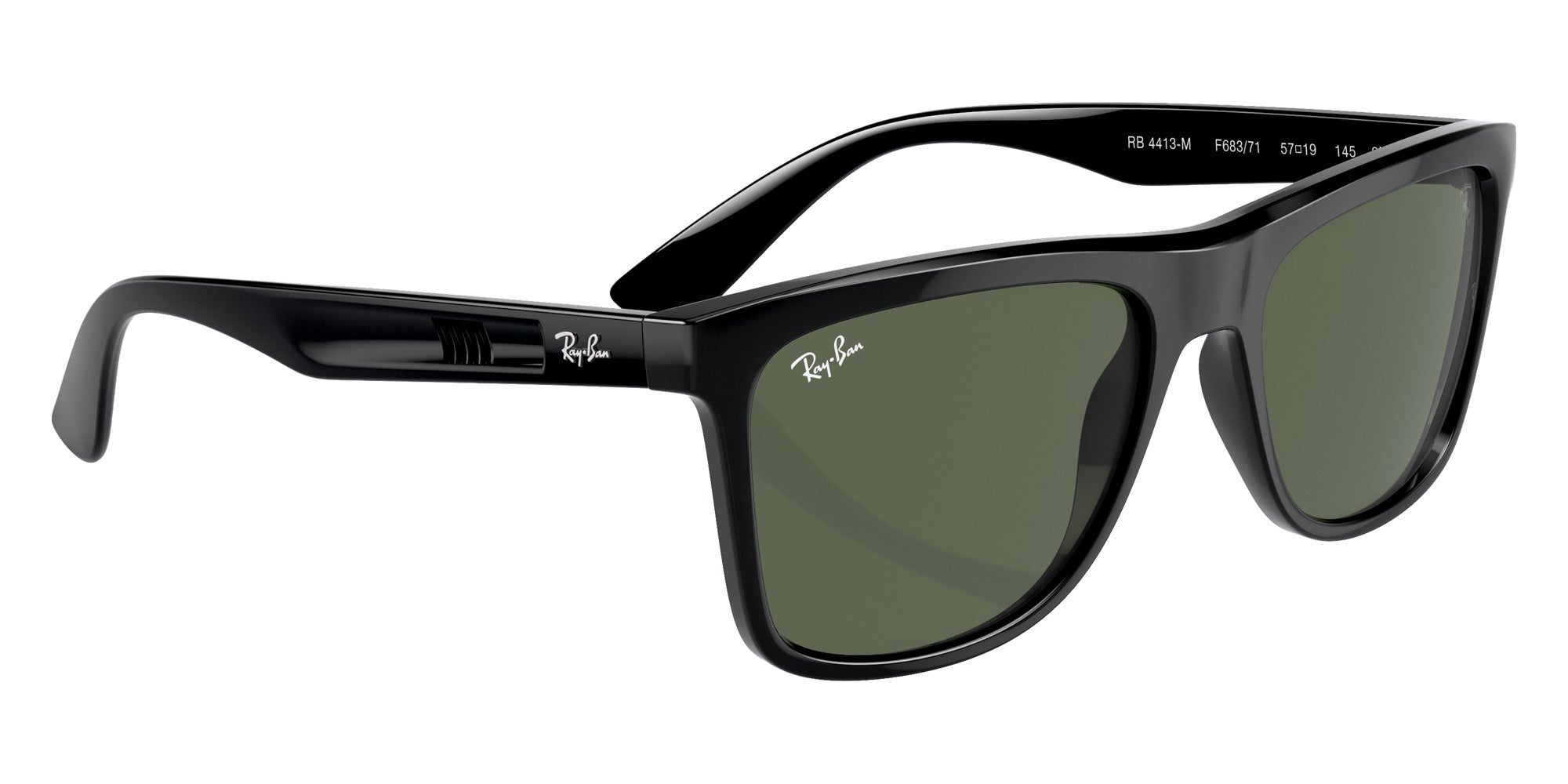 Ray-Ban® RB4413M RB4413M F68371 57 Sunglasses - Black