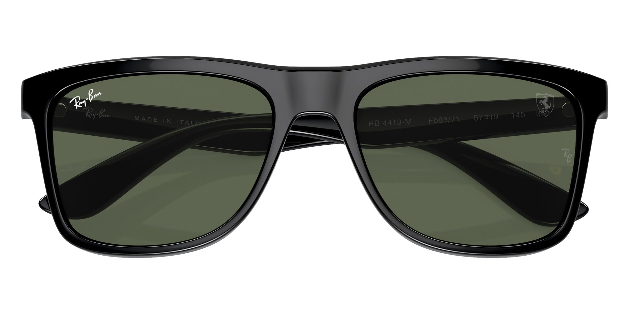 Ray-Ban® RB4413M RB4413M F68371 57 Sunglasses - Black