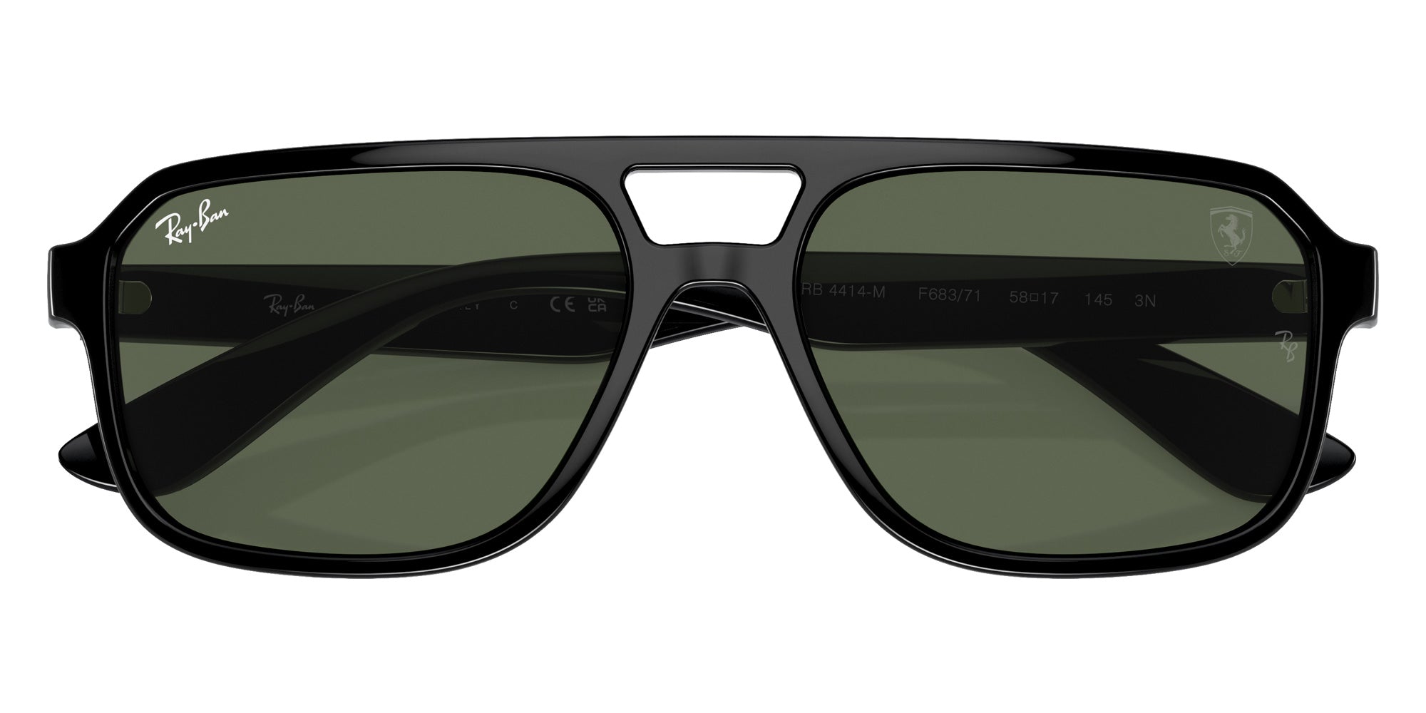 Ray-Ban® RB4414M RB4414M F68371 58 Sunglasses - Black