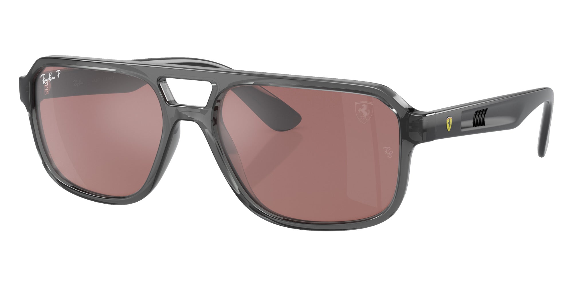 Ray-Ban® RB4414M RB4414M F691H2 58 Sunglasses - Transparent Gray