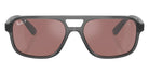 Ray-Ban® RB4414M RB4414M F691H2 58 Sunglasses - Transparent Gray