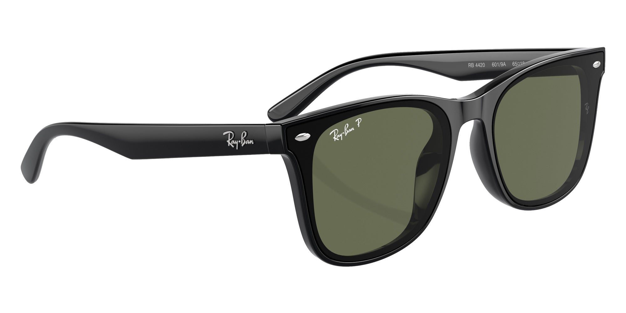 Ray-Ban® RB4420 RB4420 601/9A 65 Sunglasses - Black