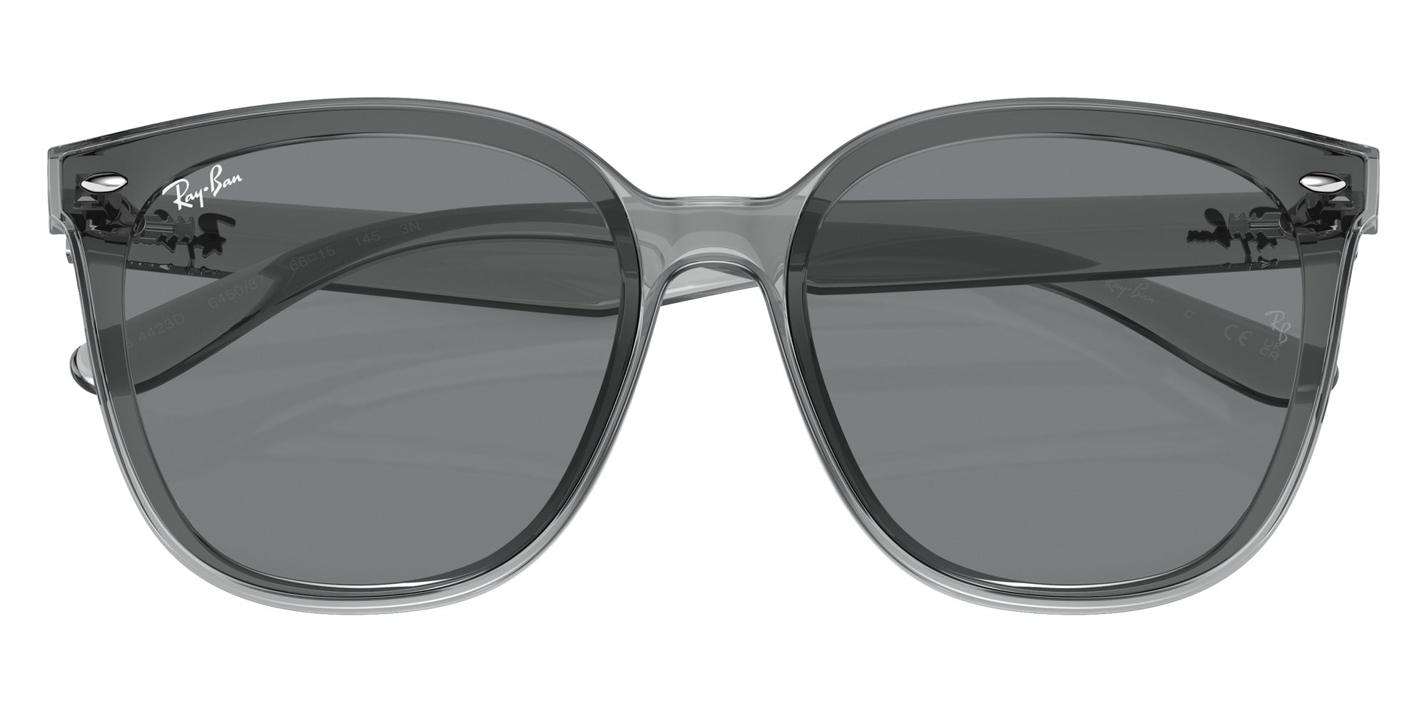 Ray-Ban® RB4423D RB4423D 645087 66 Sunglasses - Transparent Gray