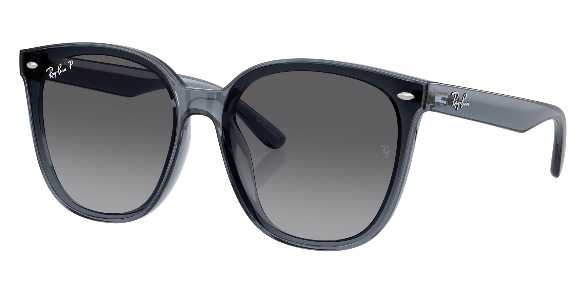 Ray-Ban® RB4423D RB4423D 6592T3 66 Sunglasses - Dark Transparent Blue