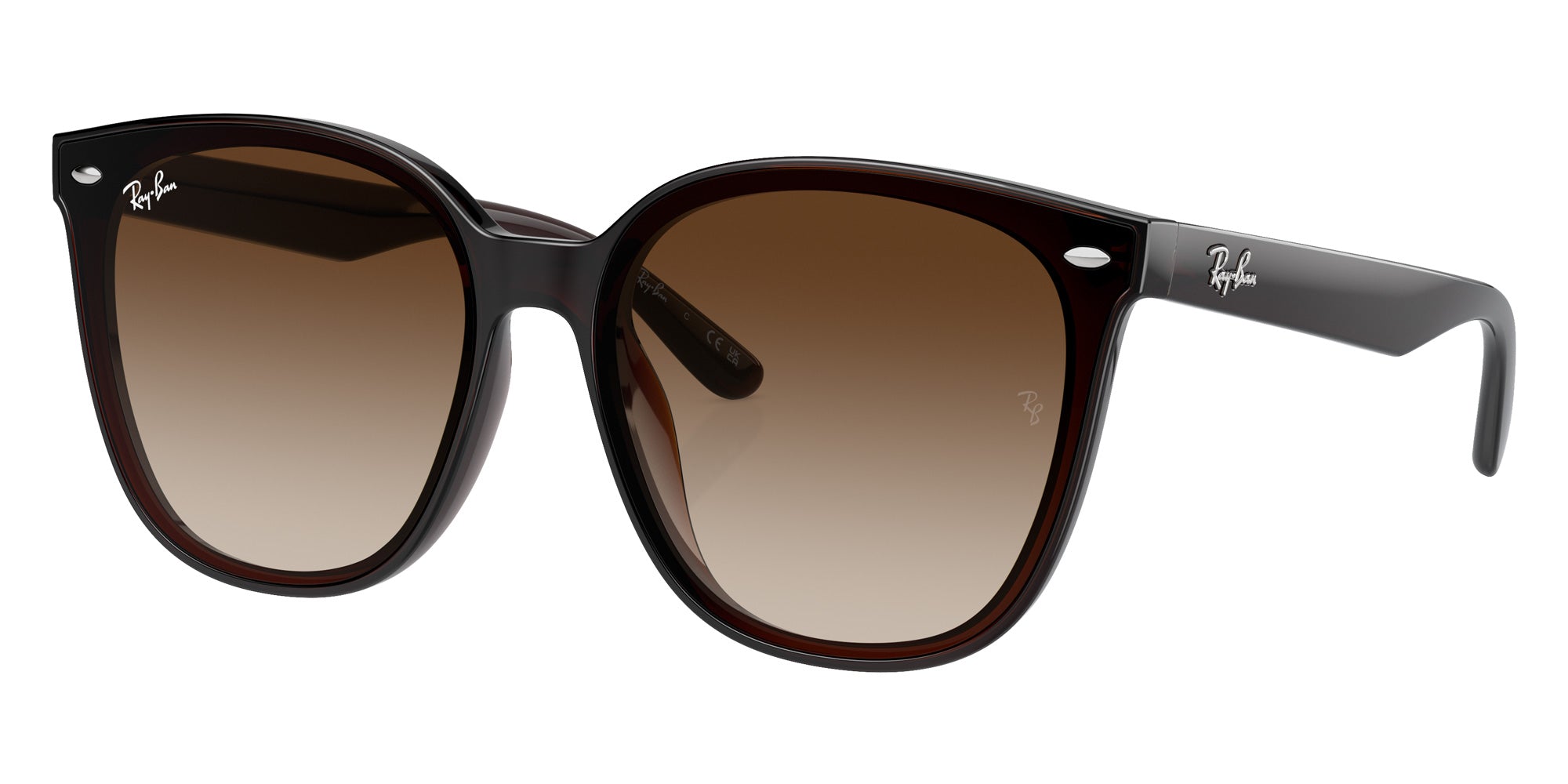 Ray-Ban® RB4423D RB4423D 714/13 66 Sunglasses - Transparent Brown