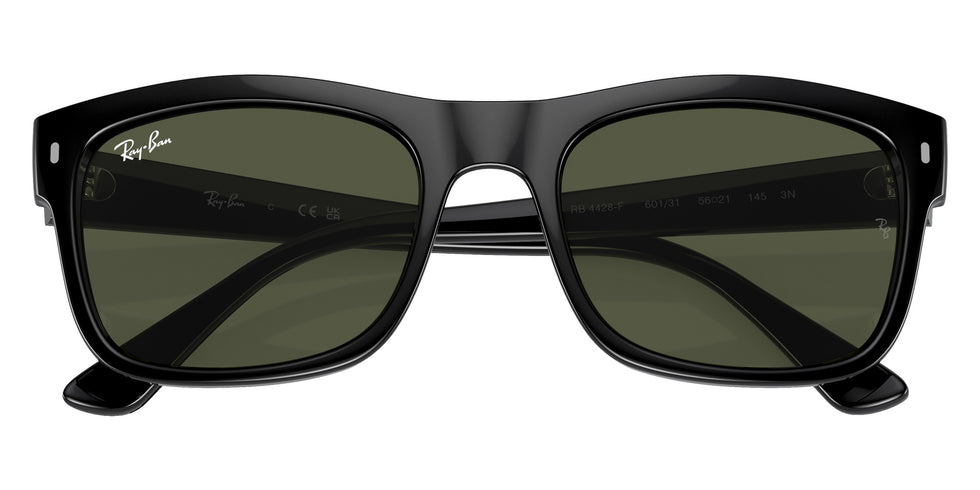 Ray-Ban® RB4428F RB4428F 601/31 56 Sunglasses - Black