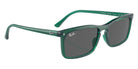 Ray-Ban® RB4435 RB4435 6615B1 59 Sunglasses - Transparent Green