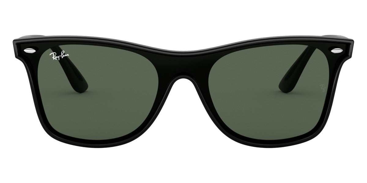 Ray-Ban® BLAZE WAYFARER 0RB4440N RB4440N 601/71 41 - Black with Dark Green lenses Sunglasses