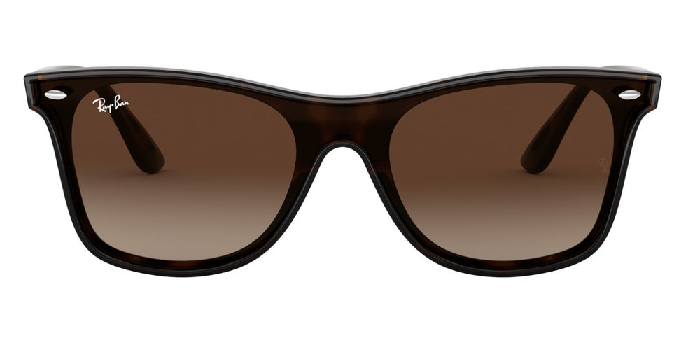 Ray-Ban® Blaze Wayfarer RB4440N RB4440N 601/71 41 - Black with Dark Green lenses Sunglasses