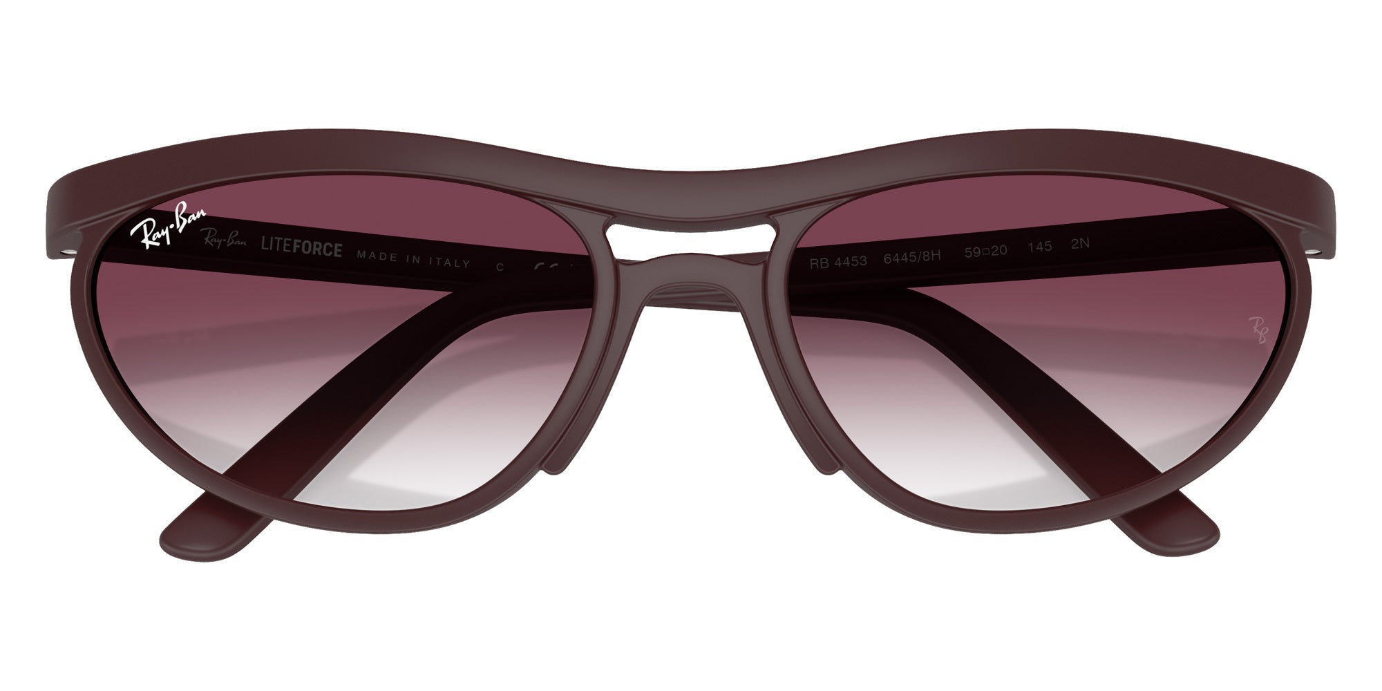 Ray-Ban® RB4453 RB4453 64458H 59 Sunglasses - Sand Dark Violet