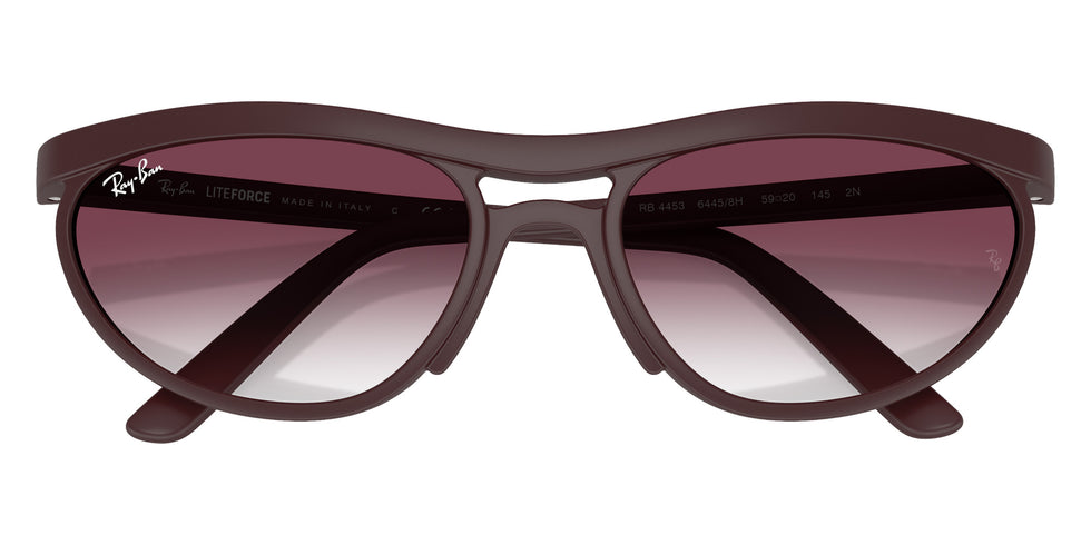 Ray-Ban® RB4453 RB4453 64458H 59 Sunglasses - Sand Dark Violet