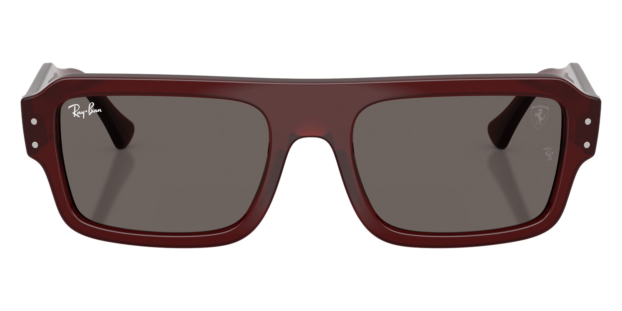 Ray-Ban® RB4454M RB4454M F710B1 56 Sunglasses - Red Transparent