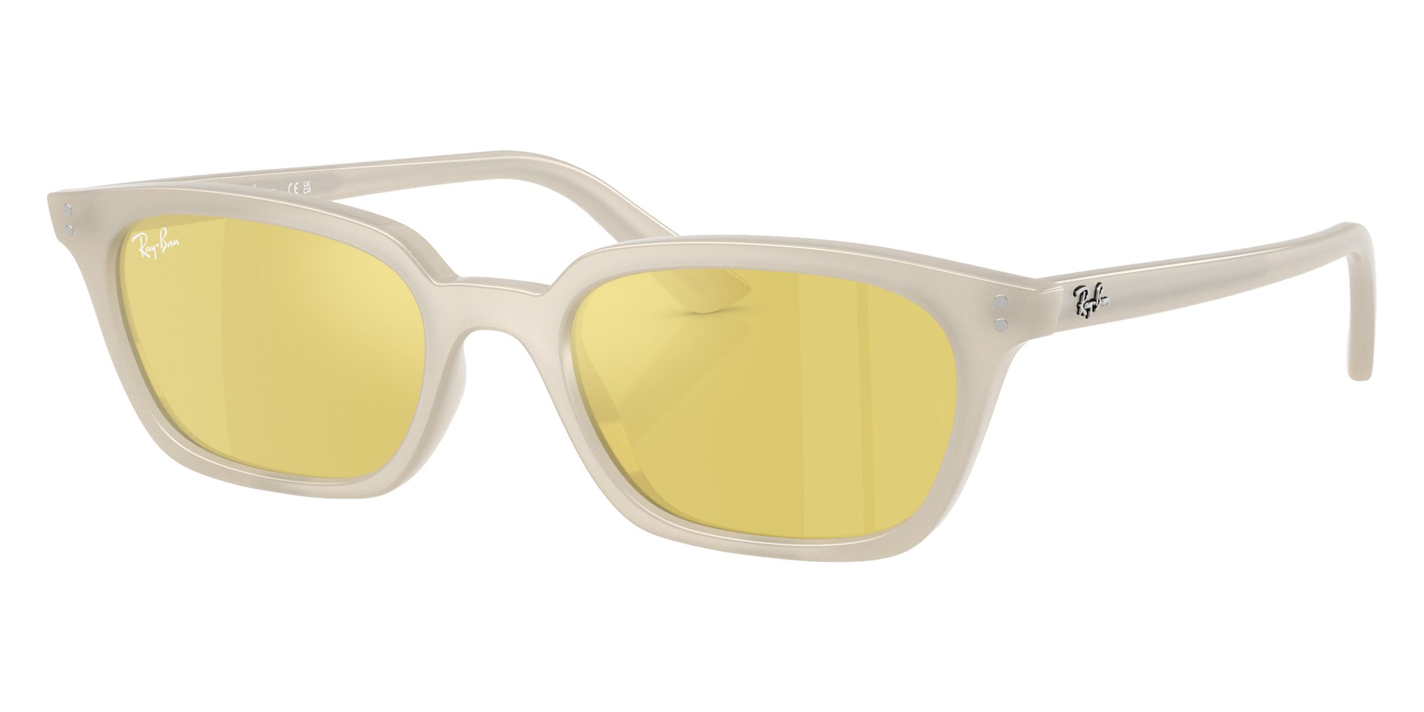 Ray-Ban® RB4456F RB4456F 68086D 52 Sunglasses - Cloudy Warm White