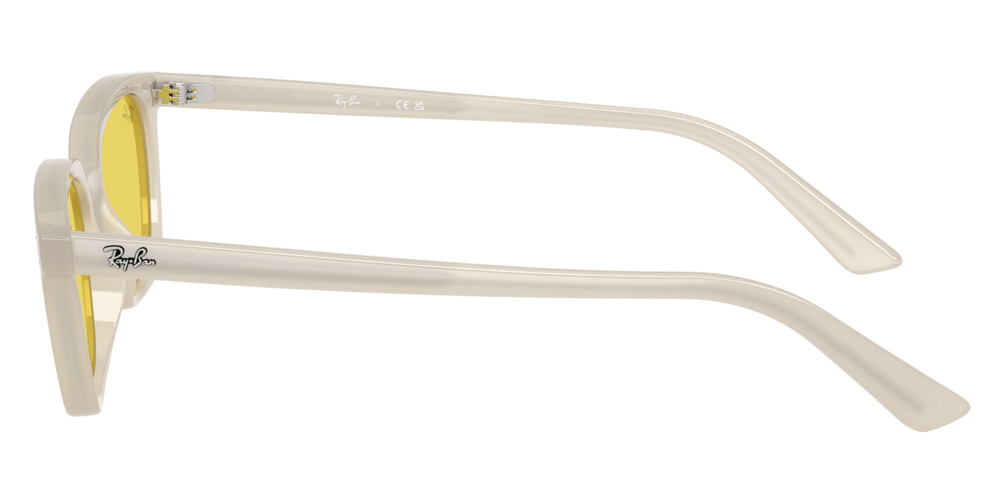 Ray-Ban® RB4456F RB4456F 68086D 52 Sunglasses - Cloudy Warm White