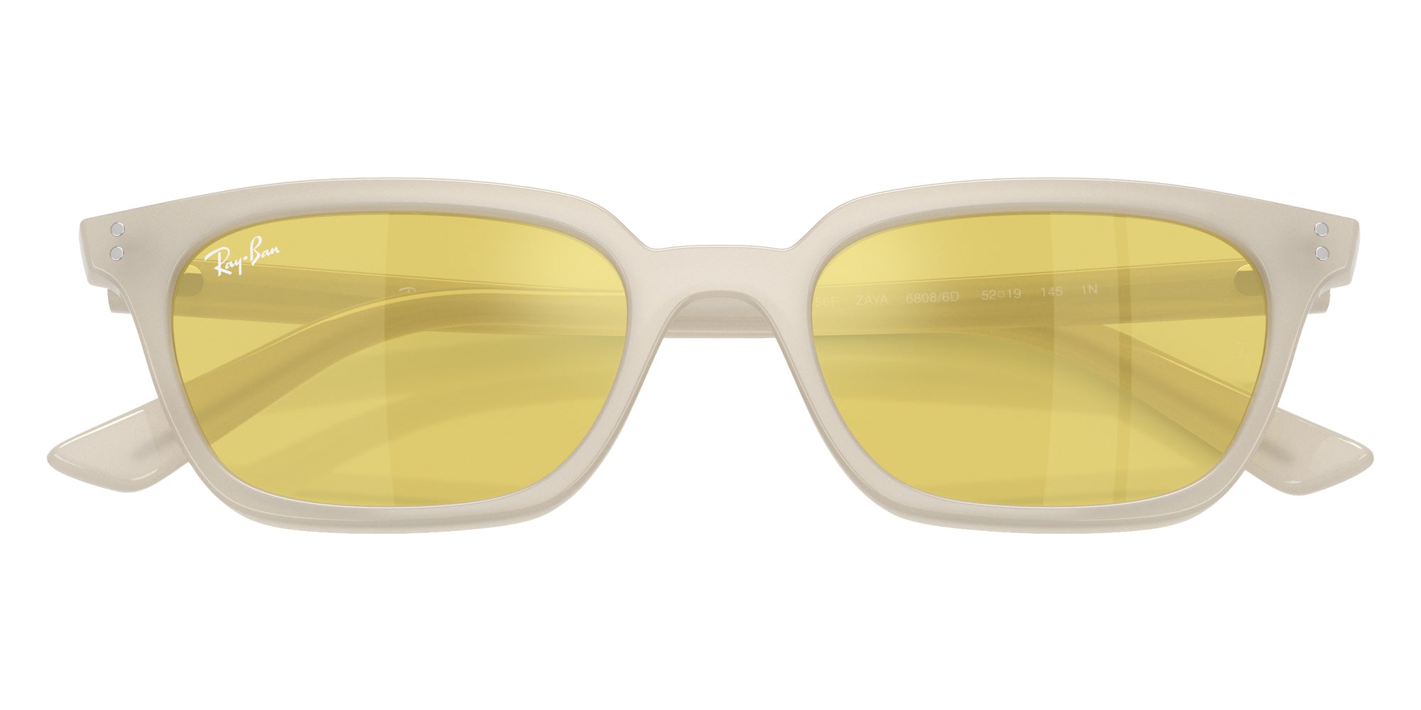 Ray-Ban® RB4456F RB4456F 68086D 52 Sunglasses - Cloudy Warm White