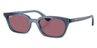 Ray-Ban® RB4456F RB4456F 68121A 52 Sunglasses - Light Blue