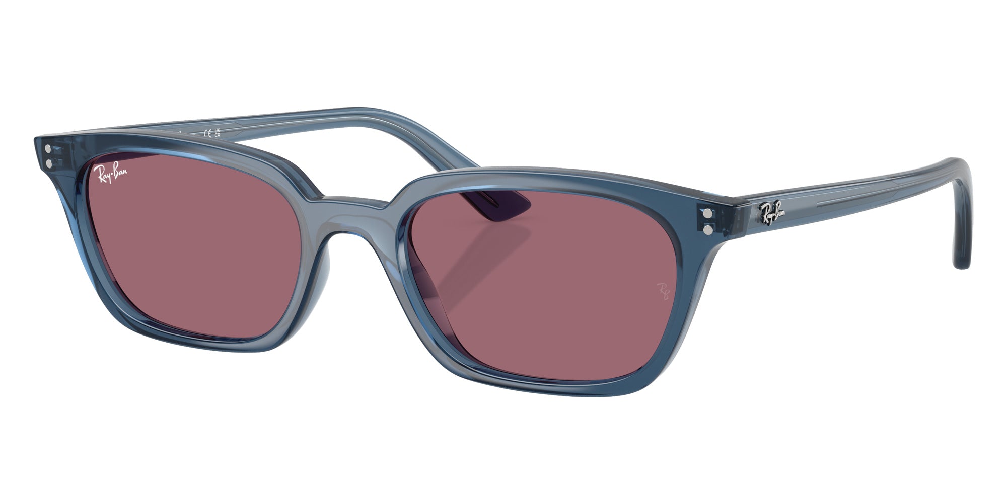 Ray-Ban® RB4456F RB4456F 68121A 52 Sunglasses - Light Blue