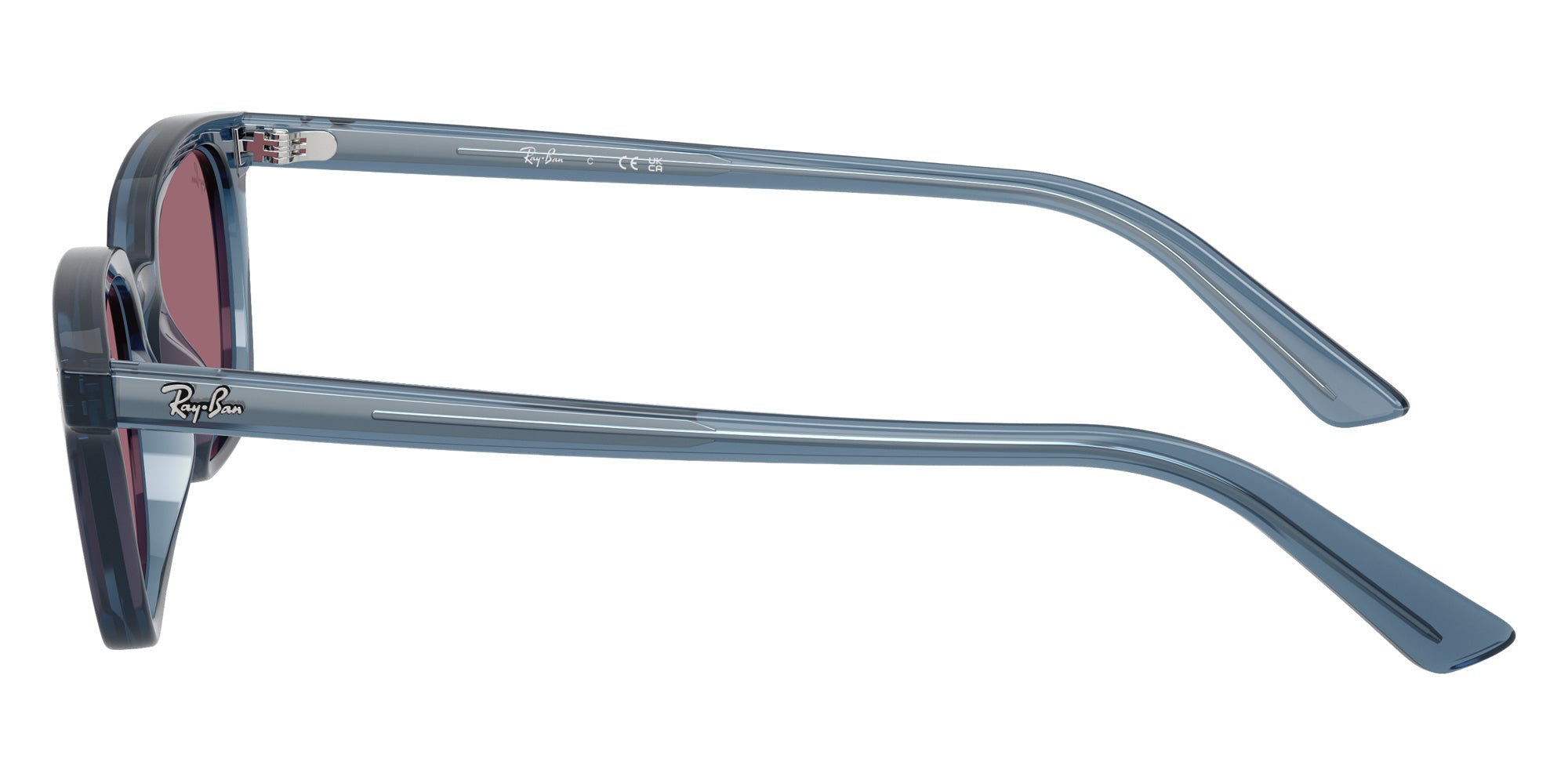 Ray-Ban® RB4456F RB4456F 68121A 52 Sunglasses - Light Blue