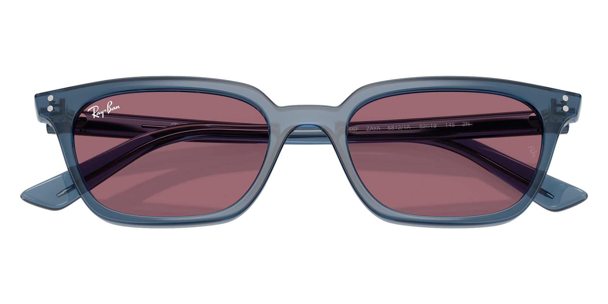 Ray-Ban® RB4456F RB4456F 68121A 52 Sunglasses - Light Blue