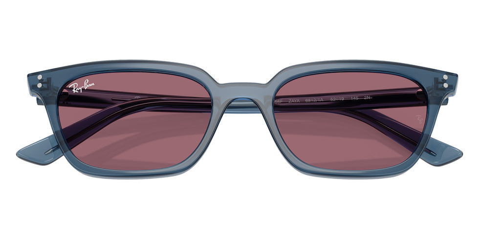 Ray-Ban® RB4456F RB4456F 68121A 52 Sunglasses - Light Blue