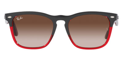 Ray-Ban® STEVE 0RB4487 RB4487 663113 54 - Gray on Transparent Red with Gradient Brown lenses Sunglasses