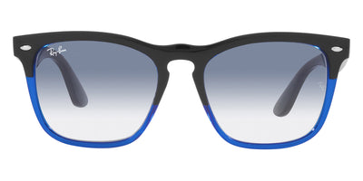 Ray-Ban® STEVE 0RB4487 RB4487 663219 54 - Black on Transparent Blue with Clear Gradient Light Blue lenses Sunglasses